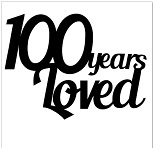 100 YEARS LOVED Pack of 5 50 x 50 mm Min 1 pack also available i